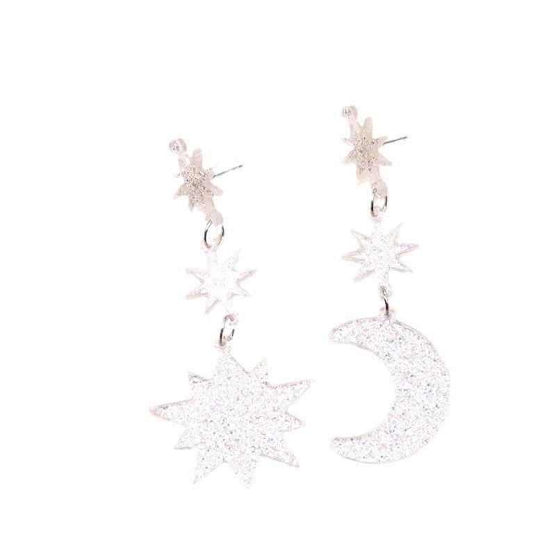 Wholesale Sun Moon Series Acrylic Earrings